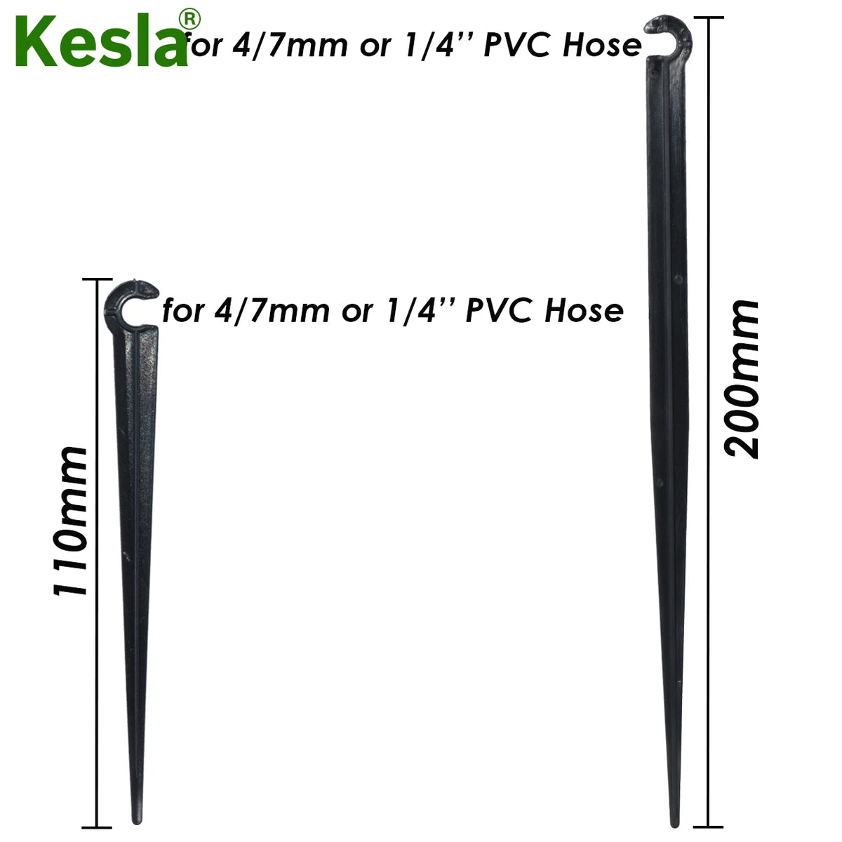 piquets tuyaux pvc noir modernes 11cm 20cm 50pcs fixation jardin irrigation
