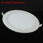 plafonnier led rond encastré moderne blanc aluminium dimmable transformateur intérieur maison