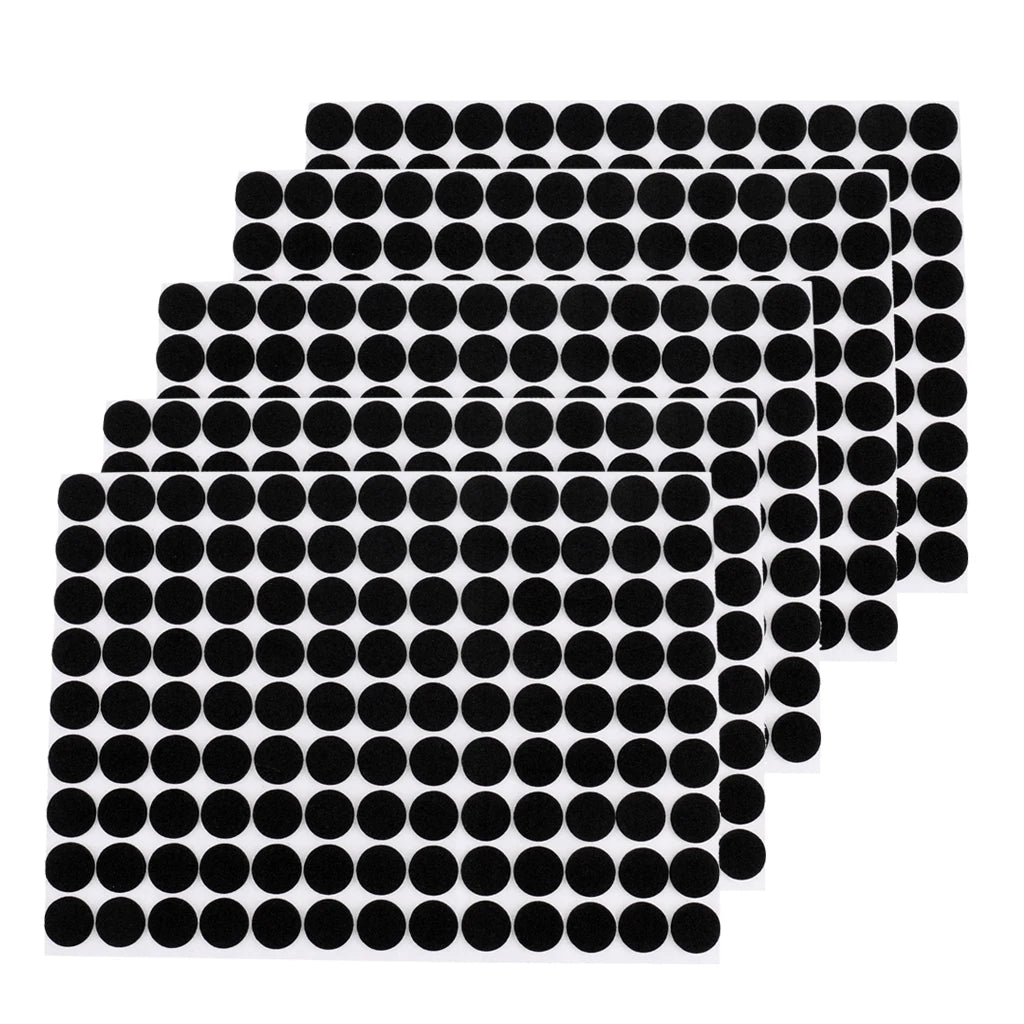 feuilles autocollantes protection noires points ronds minimaliste adhésif meubles surfaces déco