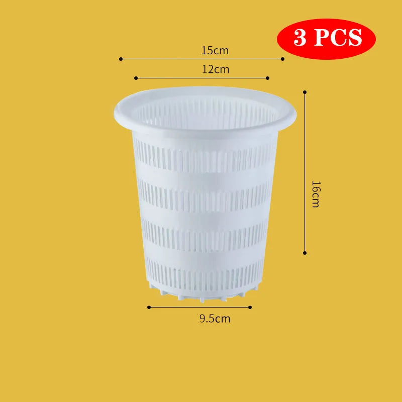 pots fleurs modernes perforés jaune vert orange blanc noir 10cm 12cm 16cm 20cm