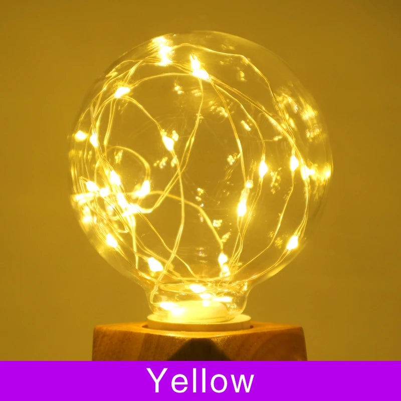 ampoule led multicolore filaments spirales moderne décoration chambre e27 2700k 6500k 50000h