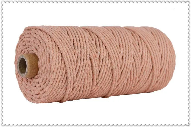 corde macramé coton torsadé mm décoration artisanale rustique fait main textile maison