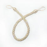 corde rideaux moderne or gris anneaux torsadée polonais accessoires décoration maison