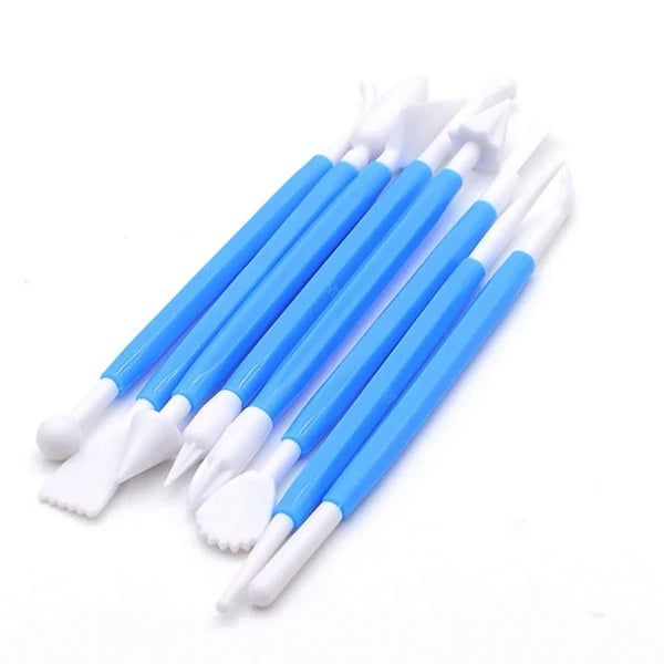 pinceaux outils modelage pâte modeler pâtisserie décoration gâteau plastique couleur assortie