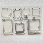 clips transparents scrapbooking decoration album photo papier feuilles pinces dessins caoutchouc vintage transparents