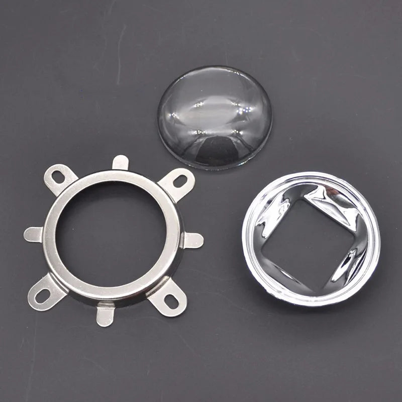 lentille projecteur argenté transparente moderne 44mm 50mm 60deg 120deg led(collimateur)