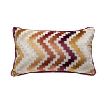 housse coussin polyester zigzag gris moderne décoration maison lit voiture 45x45cm 30x50cm 50x50cm