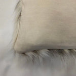 coussin moderne fausse fourrure beige motif taches noires lit salon amovible lavable