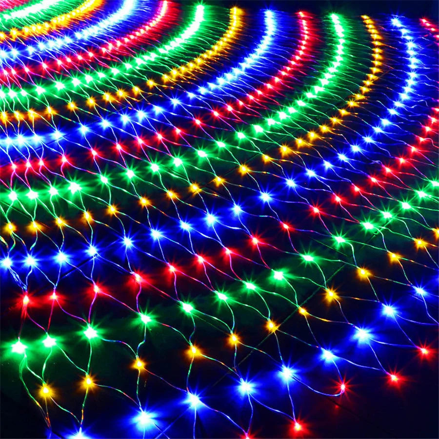 filet lumineux blanc chaud bleu multicolore jardin noël vacances interrupteur distance led moderne