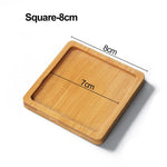 plateau bambou minimaliste plateaux carrés ronds rectangles succulentes cache plante moderne