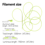 filament led flexible 1200mm vert clair orange gris moderne 600lm 24v