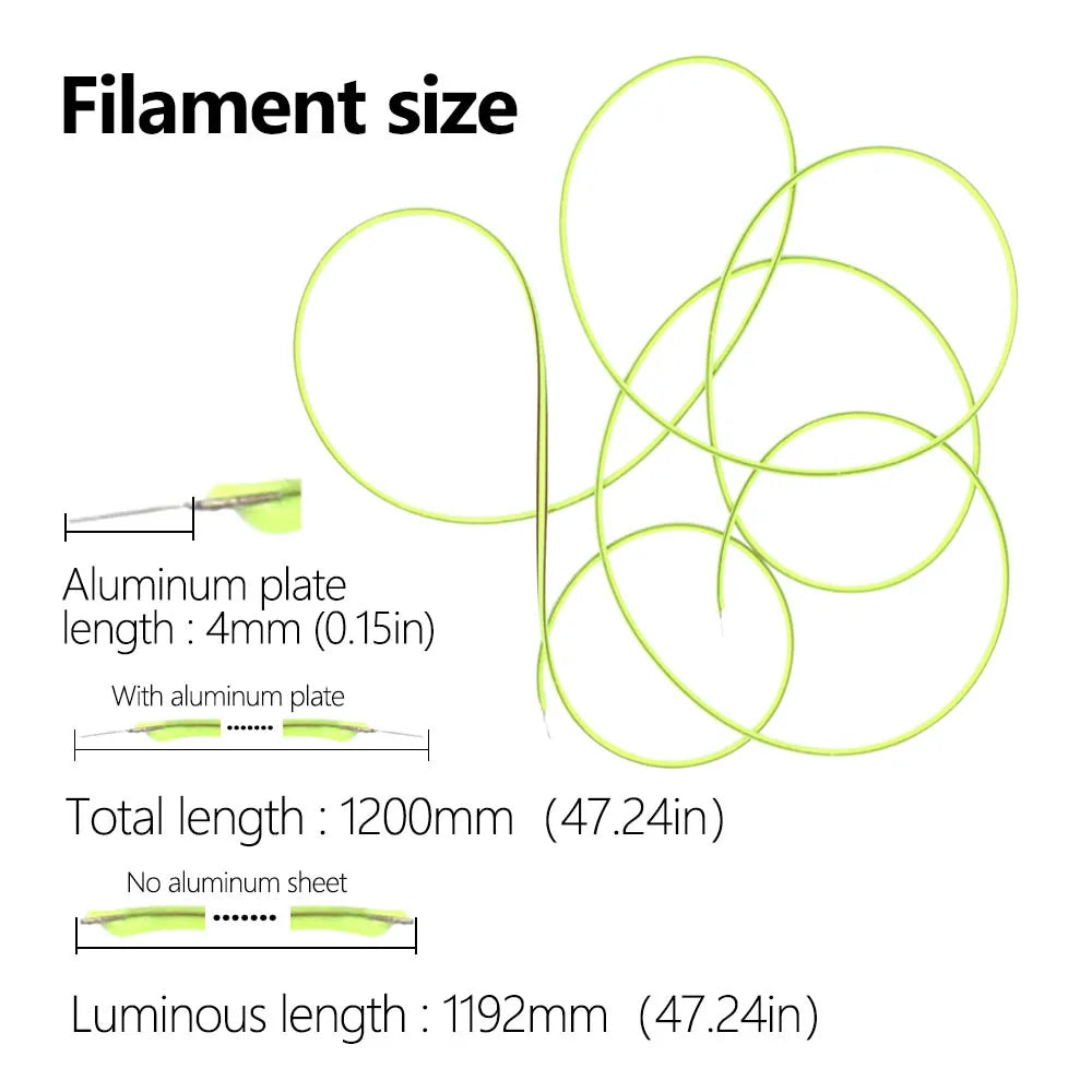 filament led flexible 1200mm vert clair orange gris moderne 600lm 24v