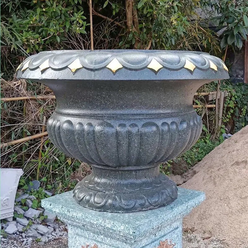 pots fleurs urne classique ornements sculptés jardin extérieur décoration plantes vertes durable abs plastic