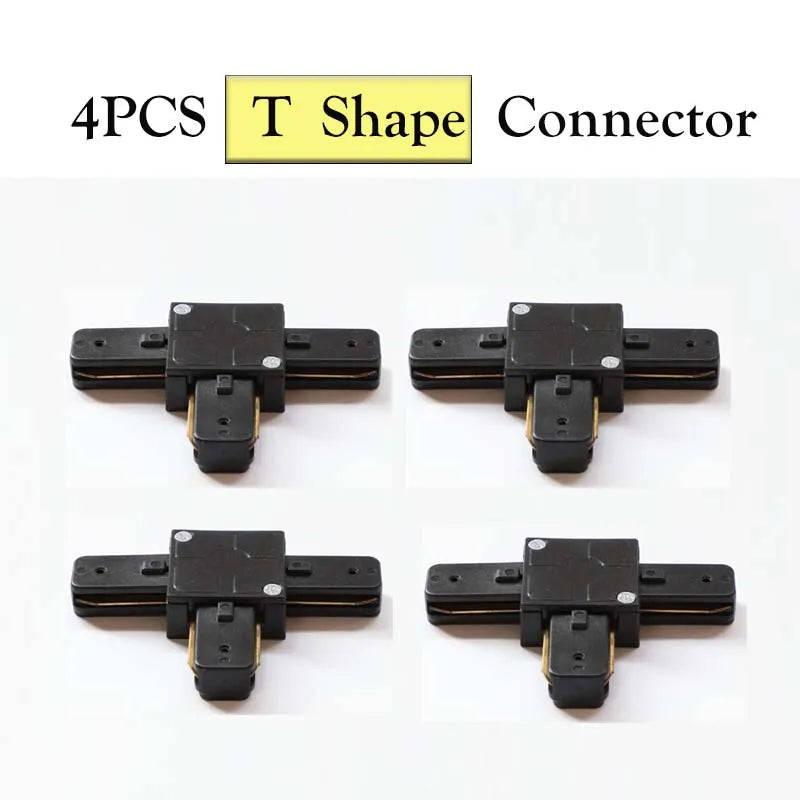 rails lumière led blanc noir moderne connecteurs ampoules led