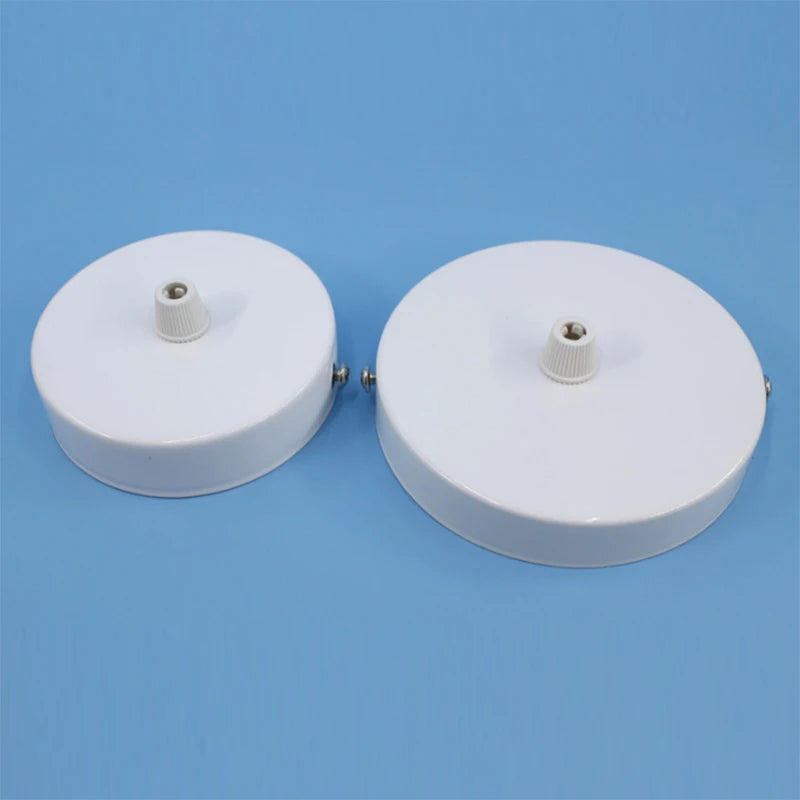 plaque suspension moderne noir blanc argenté métal rond