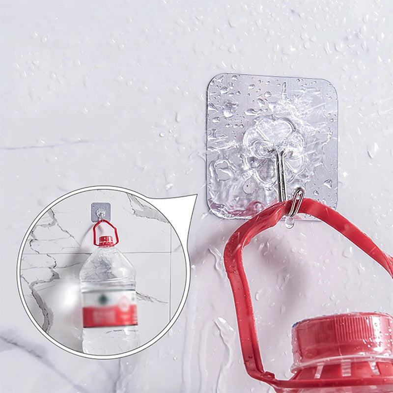 porte sacs adhésifs transparents fleurs moderne 10pcs adhésifs cuisine