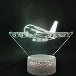 veilleuse led avion imprimé transparent moderne décoration chambre enfant nuit cadeau noël festive