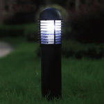 lampe solaire moderne noire extérieure étanche ip65 led industrielle aluminium