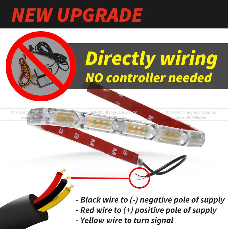 bande led flexible blanc rouge jaune adhésive moderne câbles 12v 10led 31cm