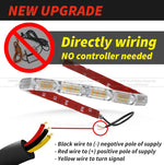 bande led flexible blanc rouge jaune adhésive moderne câbles 12v 10led 31cm