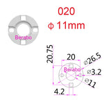 supports led cob blanc modernes fonctionnels 11mm 17mm 23mm 4pcs