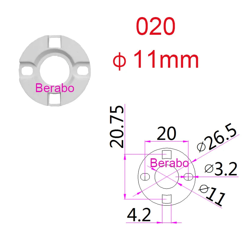 supports led cob blanc modernes fonctionnels 11mm 17mm 23mm 4pcs