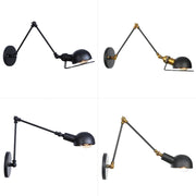 Lampe de lecture rétro à bras long, applique murale réglable loft antique pour couloir et chevet