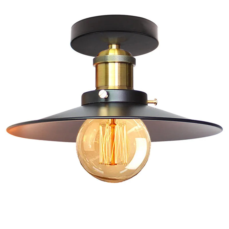 lampe industrielle vintage noire ampoule vis éclairage cuisine salle manger