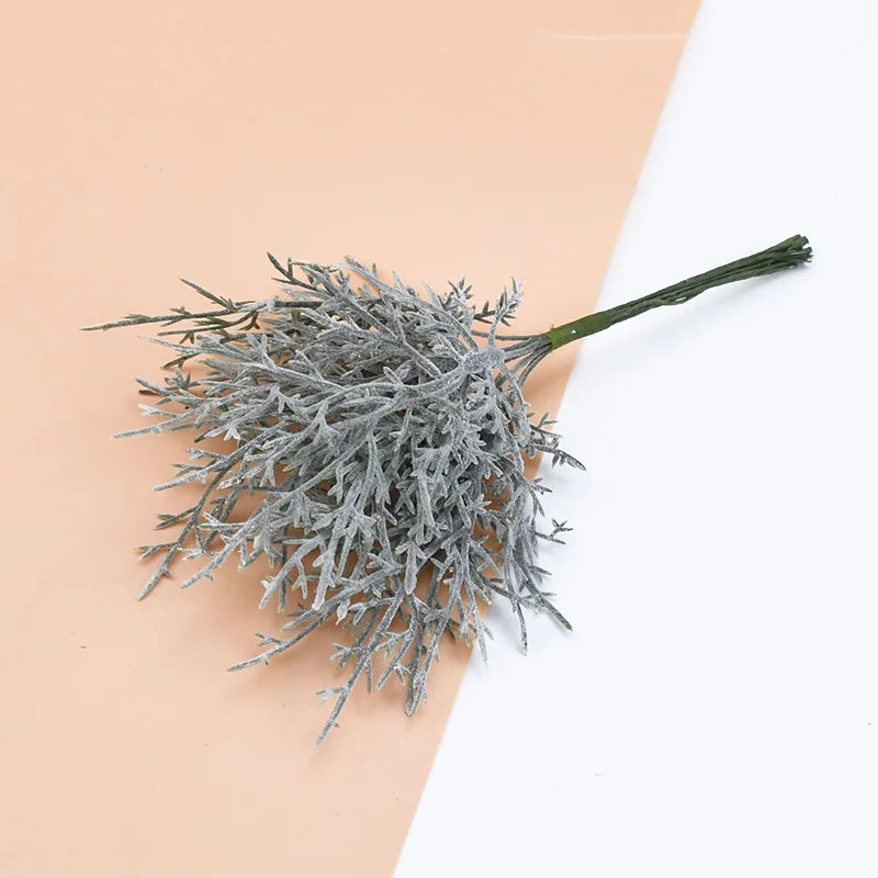 plantes artificielles or argent feuilles cèdre pin naturel decoration mariage exterieur branchées exposant