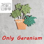 affiche murale plantes motifs brique pots feuilles grilles deco intérieure art