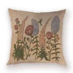 taies d'oreiller carrées fleur vintage polyester blanc décoratives