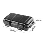 boîte étanche noire robuste poignées intérieur rembourré mat plastique hermétique survival gadgetextérieur