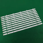 bandes led rétroéclairage blanc tv moderne kit 50 pieces 47 pouces