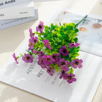 plantes artificielles fleurs multicolores modernes extérieur intérieur décoration maison chambre événement festive