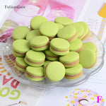 décoration noël macarons résine couleurs vert rose jaune classique artificiels 13x23mm non comestible