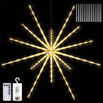 décoration noël étoile lumineuse multicolore moderne festive crochets télécommande led guirlande chambre festive