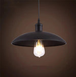 suspension lumineuse industrielle vintage fer noir ampoule led chaîne métallique salon chambrehôtel