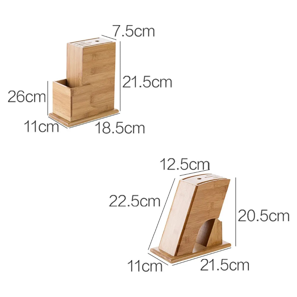 porte couteaux moderne bambou respectueux environnement opacité bois naturel scie cuillère fourchette baguettes