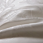oreiller blanc floral doux coton soie cygnes élégant confortable été hiver