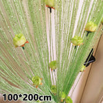 rideau décoratif franges polyester translucide vert blanc moderne ornemental festif orientalSuspense, voici titre respectant