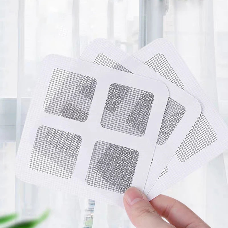 grilles protection adhésives moustiquaire gris clair maille fine moderne réparation fenêtre porte utilitaire minimaliste