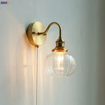 lampe murale moderne or transparent interrupteur cordon certification ul ccc cqc vde fcc cem