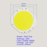 puce led cob 50w driver câbles lampadaire extérieur blanc jaune électronique
