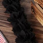 couronne fleurs artificielles motif floral rose clair noir blanc rouge violet mariage