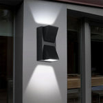 applique murale led impermeable exterieur jardin veranda 5w 10w noir geometrique contemporain
