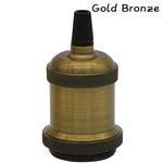 socle lampe industrielle filaire noir argent rose gold or bronze adaptable e27
