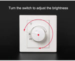 interrupteur rotatif blanc moderne 86x86mm indicateur lumineux certification rohs ccc pc