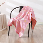 serviette bain coton bio rapide absorbant moderne motif géométrique blanc bleu orange gris