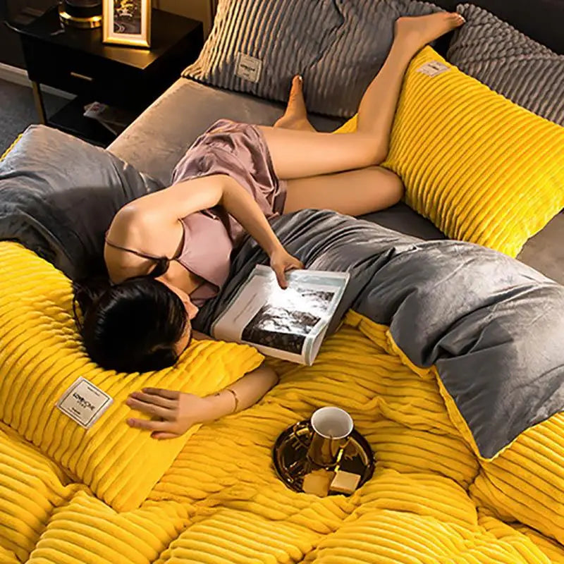 Literie complète avec housse de couette et accessoires