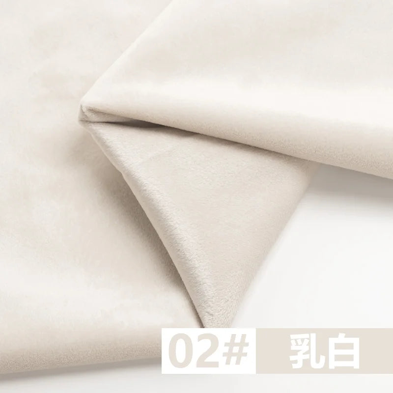 tissu velours épais orange rouge gris moderne 155cm largeur coudre robe matériel bricolage